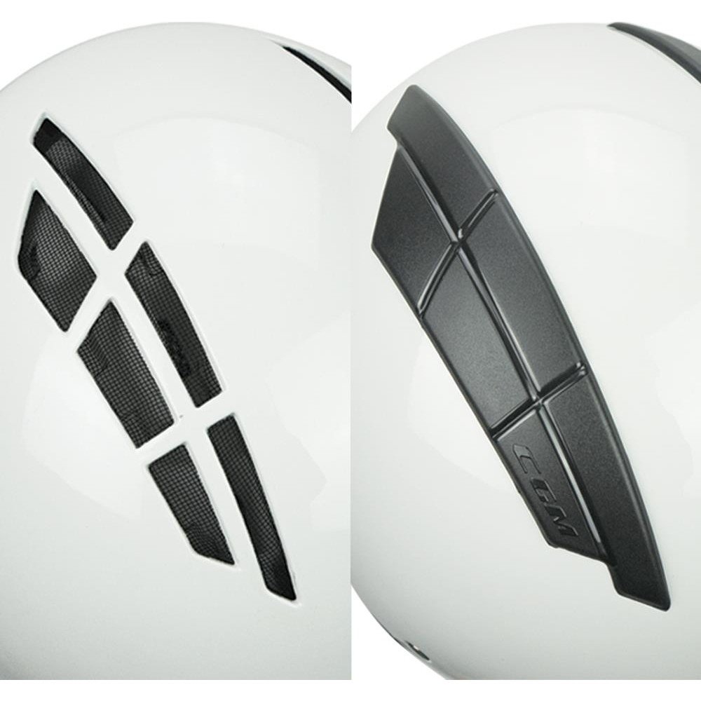 110000997273956.jpg Cgm 116A Aır Açık Kask Beyaz Uzun Vizör+Güneş Vizörlü -L - Görsel 5
