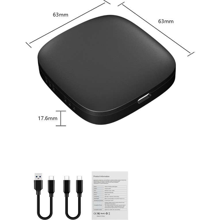 110000999348234.jpg Mısawa Cp-01 Kablosuz Carplay Ai Box 2GB+32GB Youtube Netflix Google Play & Kablosuz Carplay&android Auto - Görsel 5