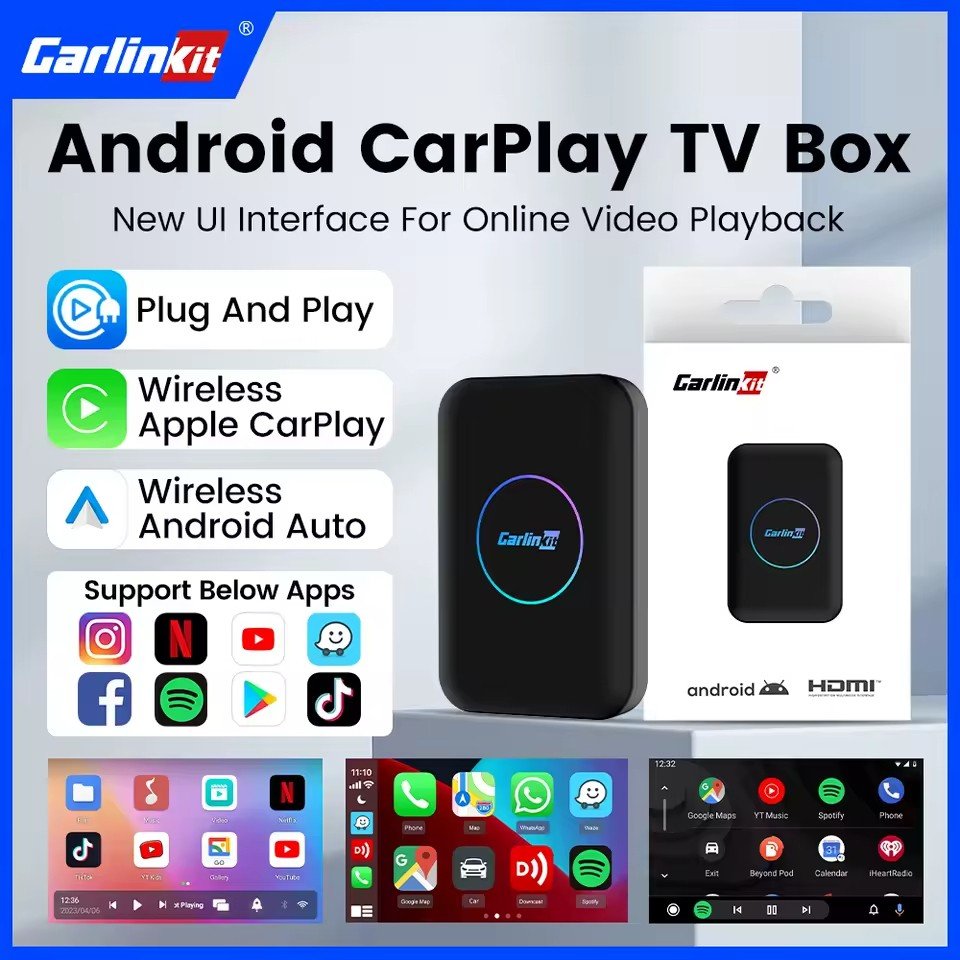 110001007227224.jpg Tbox Lite S Kablosuz Carplay 4gb Ram 32GB Rom Android Youtube Netflix Video Oynatma Mini HDMI Girişi - Görsel 1