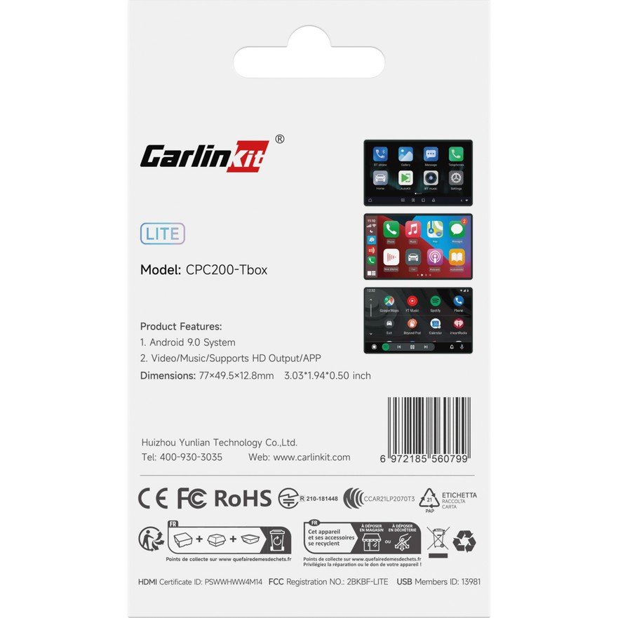 110001007698465.jpg Tbox Lite S Kablosuz Carplay 4gb Ram 32GB Rom Android Youtube Netflix Video Oynatma Mini HDMI Girişi - Görsel 9