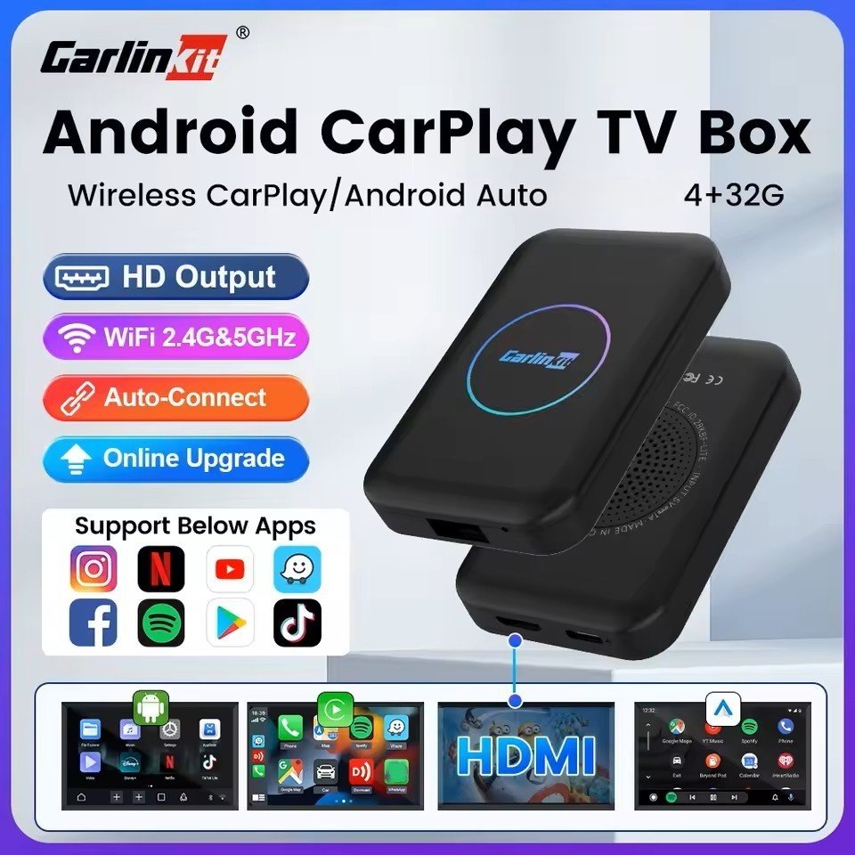 110001010678677.jpg Tbox Lite S Kablosuz Carplay 4gb Ram 32GB Rom Android Youtube Netflix Video Oynatma Mini HDMI Girişi - Görsel 2