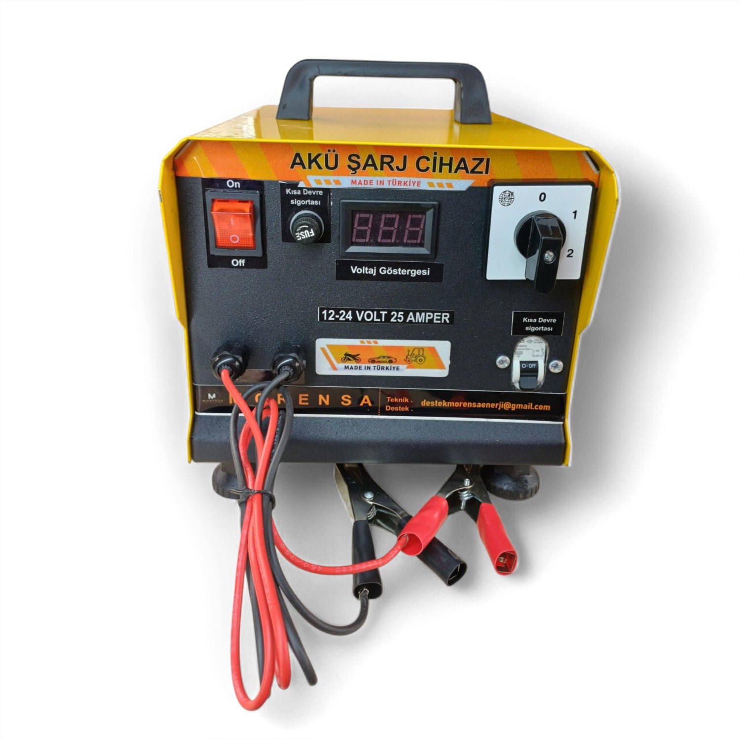 110001028253433.jpg Morensa Enerji 12/24 Volt 25 Amper Akü Şarj Cihazı(İKİ AKÜLÜK) - Görsel 9