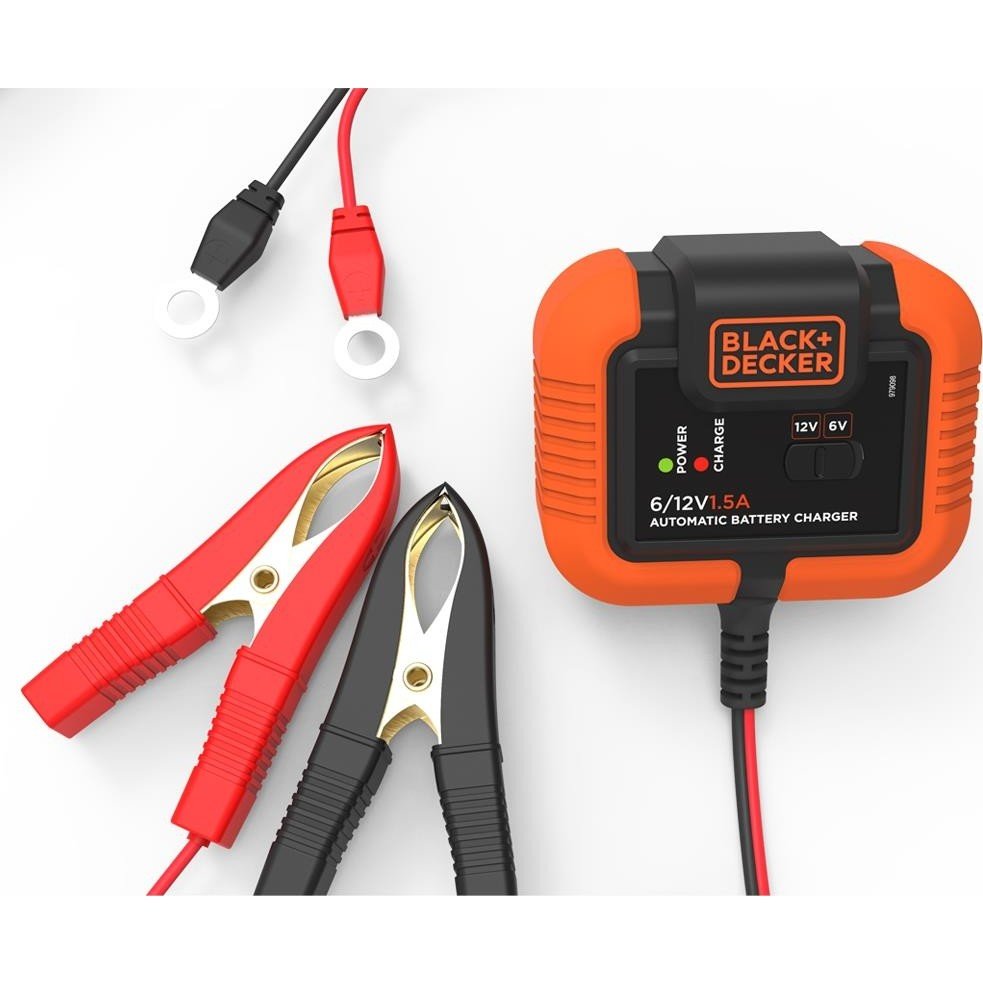 11207282917426.jpg Black & Decker BXA21 6V/12V 72A Akıllı Akü Şarj ve Akü Bakım Cihazı - Görsel 1