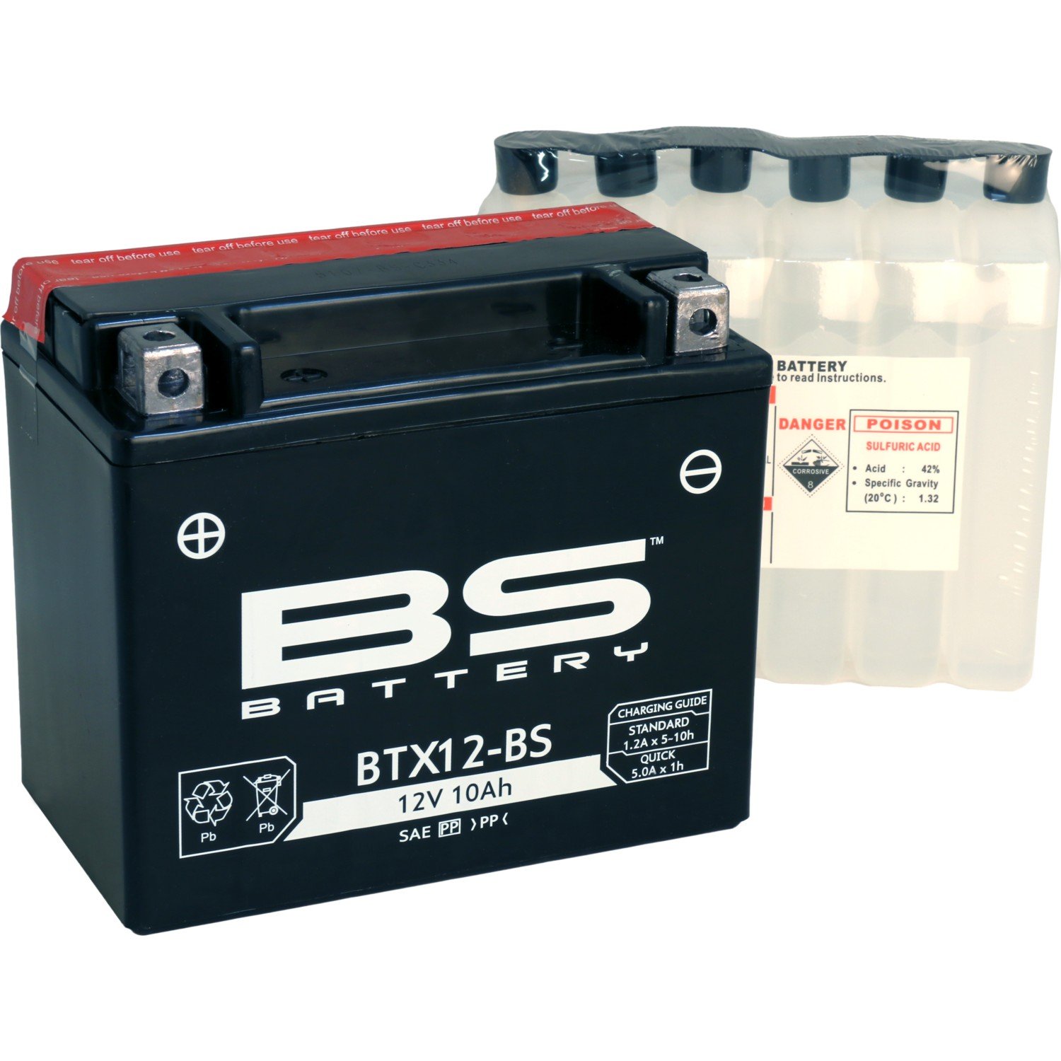 9770681827378.jpg BS Battery Motospartan AKÜ BTX12- 12V10AH HONDA FORESIGHT 250 PIAGGIO X7 X8 X-EVO 250 HYOSUNG GT250-R DAELIM S3 - Görsel 1